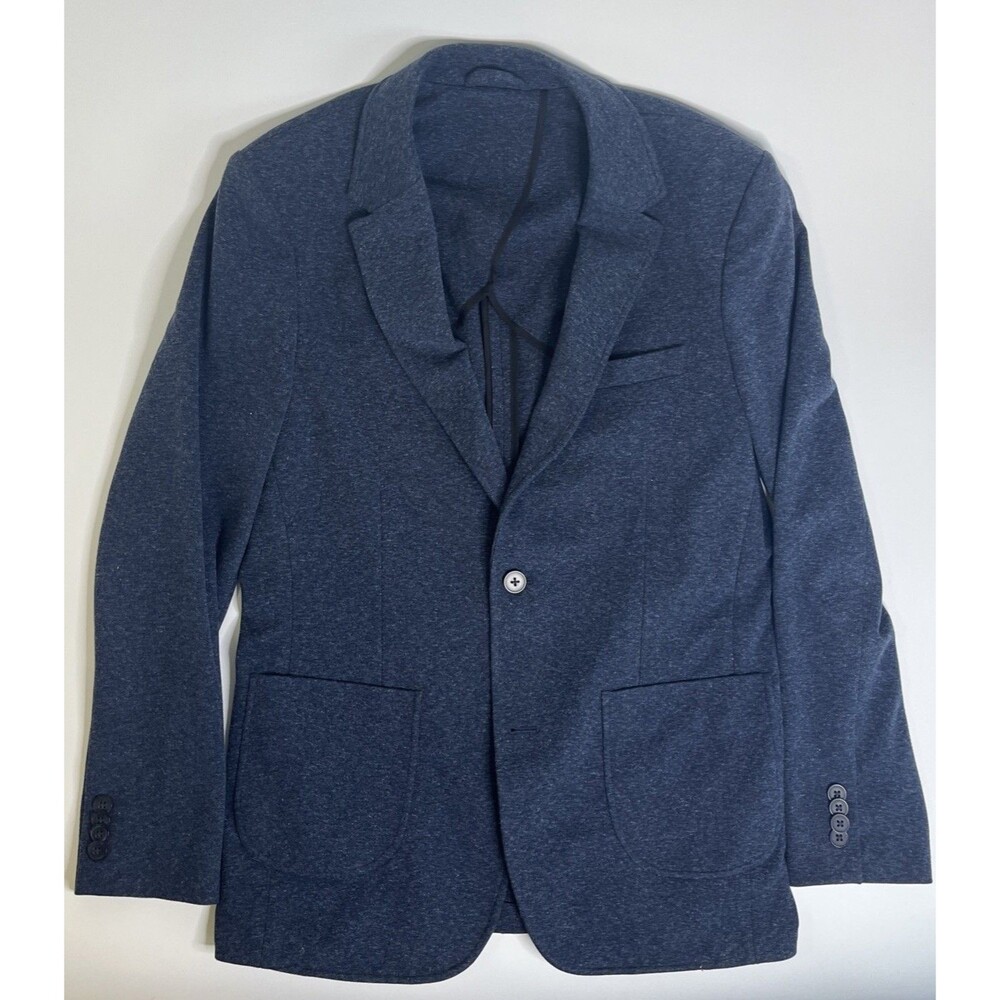 Artefact Knit Blazer Men’s M Heather Blue Unstructured Preppy Sportcoat